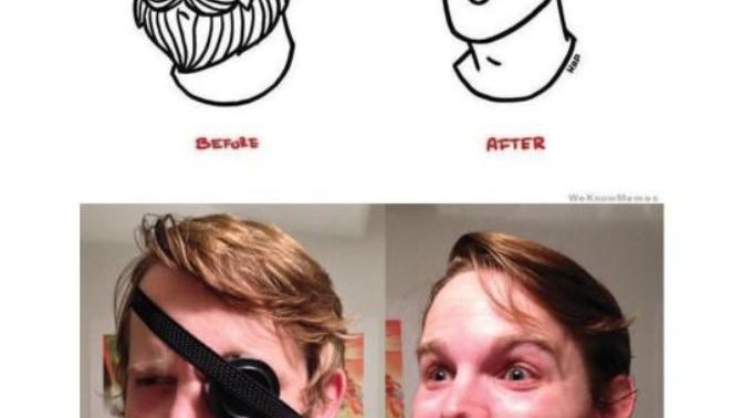 Why do guys make such a fuss about girls looking different with makeup when beards change their faces a lot as well?