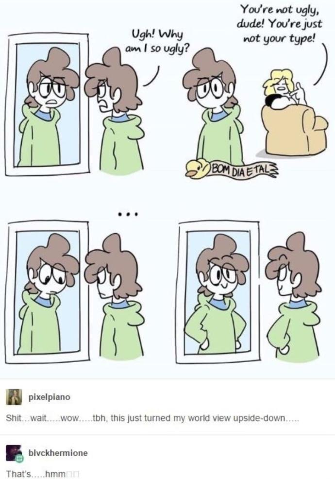 Do unattractive people really think they are attractive?