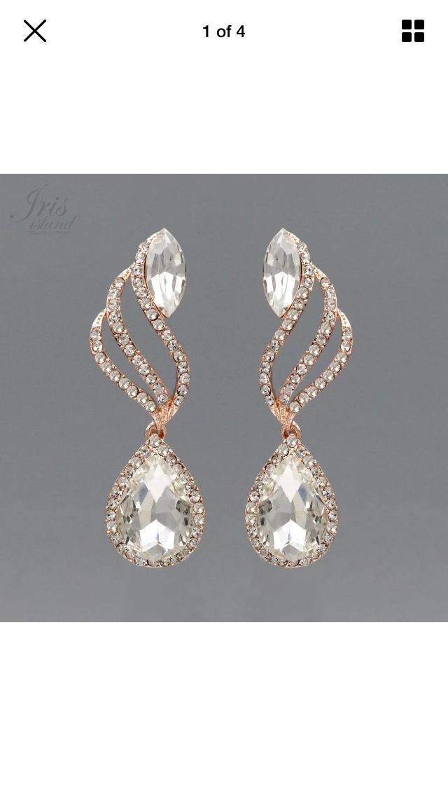 Which earrings to go with my necklace for my wedding!?