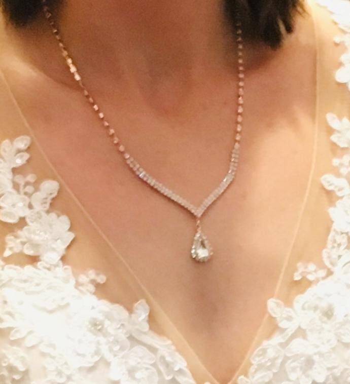 Which earrings to go with my necklace for my wedding?