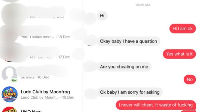 Why did My current boyfriend assume me to asking question about cheating?