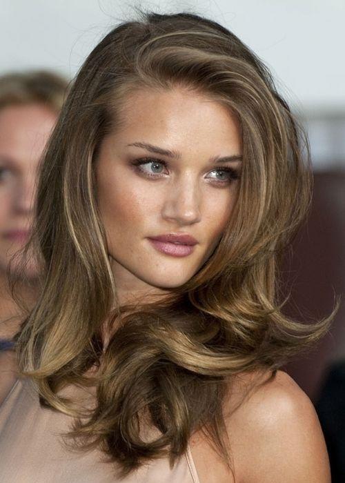 which hair color would you prefer on a green eye brunette with tan skin ?