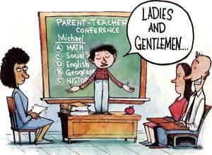 G@Gers , who accompanied with you for parent teacher meetings (PTM) held at schools?
