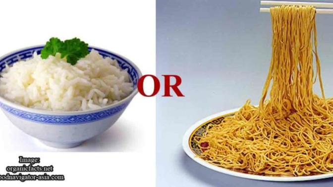 Do you prefer rice or noodles?
