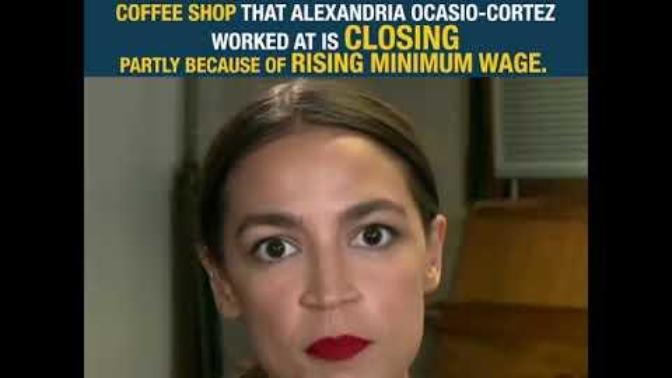 Trump. Why did the Coffee shop Ocasio Cortez used to work in have to close?