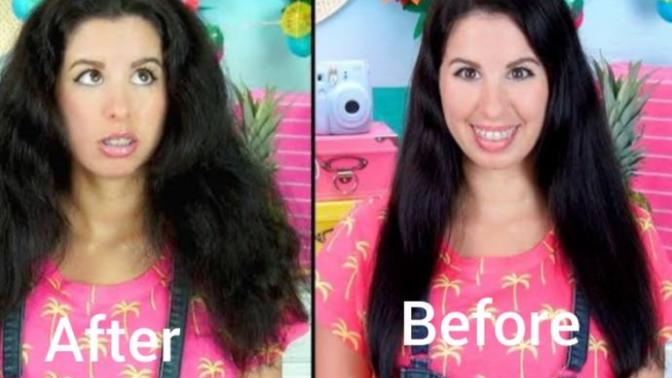 Why does my hair go poofy after brushing my hair?