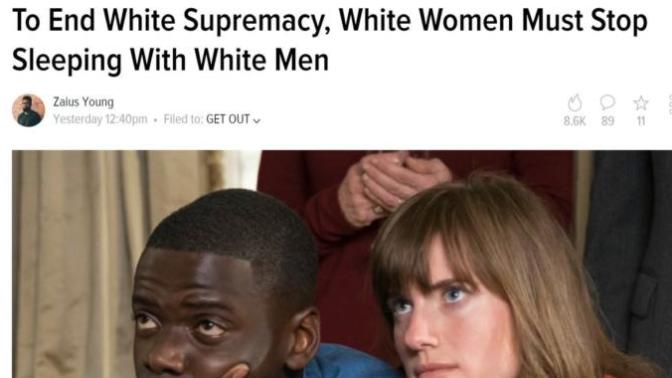 Liberals were saying that White women should stop to sleep with White men to end "White supremacy". Thoughts?