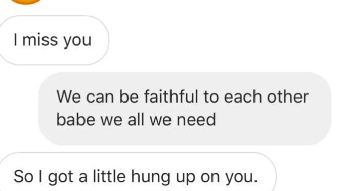 He DM his ex girlfriend?