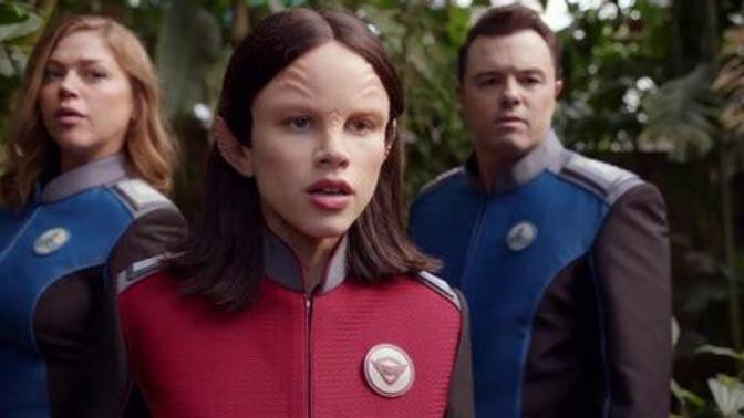 Who watches the Star Trek take off "The Orville"?