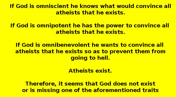 Do you realize God probably doesn't exist?