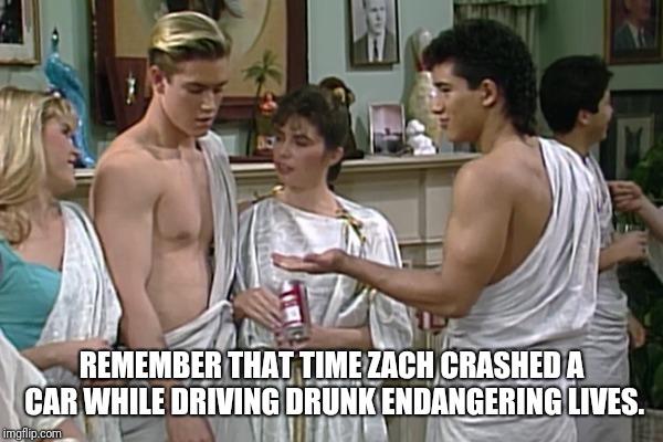 Saved by the Bell. Has anyone else rewatched it and realised that Zack Morris wasn't cool but sleazy trash?