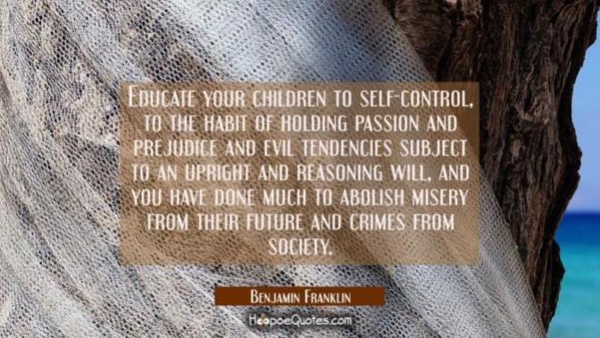 How do you manage your evil tendencies?