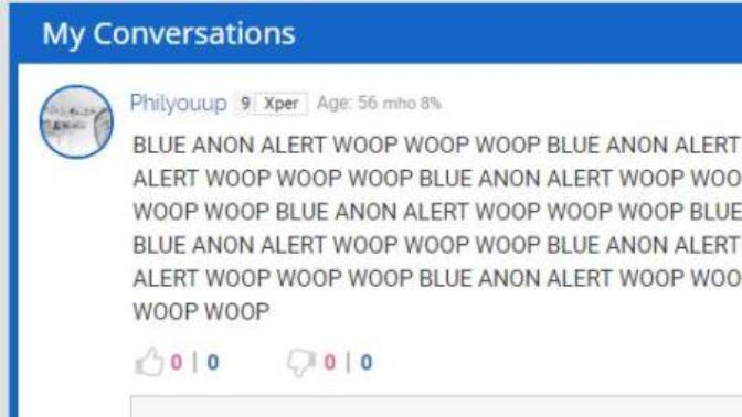 I posted on a blue anon post.. the following.. was I wrong?
