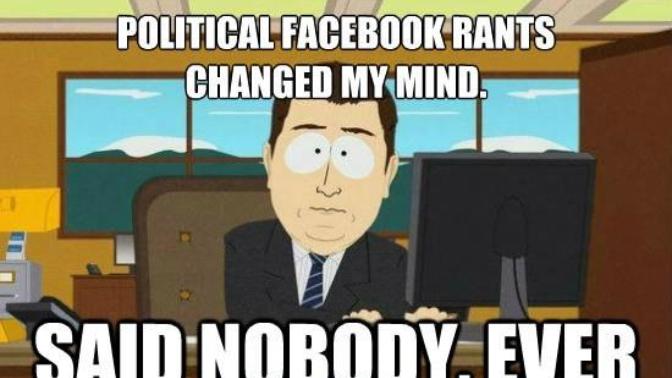 Is arguing politics on GAG (or any other place on the Internet) a true waste of time?