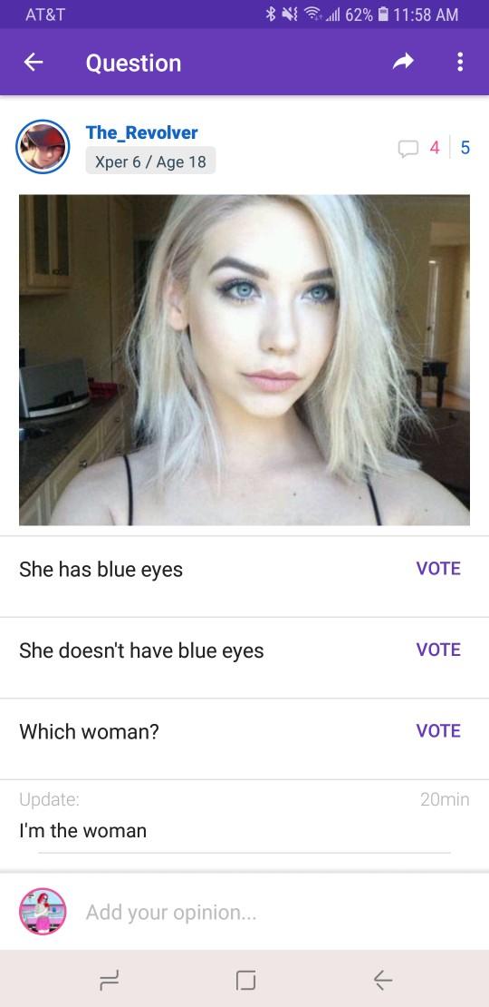 Do you think blue eyes are attractive?