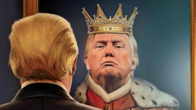 What if Donald Trump declared Martial Law and declared himself King of the USA?