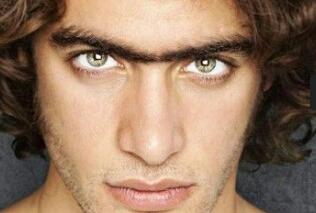 Girls, V-shaped eyebrows are hotter than flat ones on men?