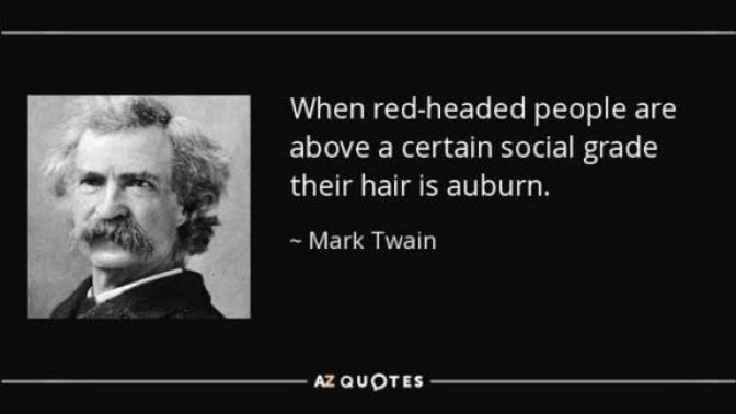 What do you think about this Mark Twain quote?