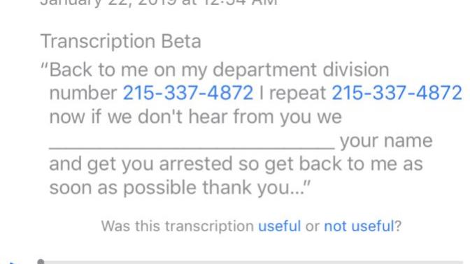 Is this call real or fake that I will get arrested?