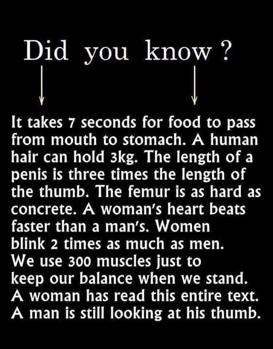 Guys, Are you still looking at your thumb?