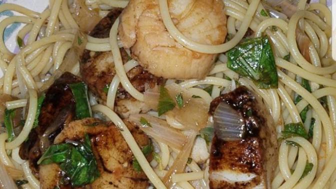 Blackened scallops?