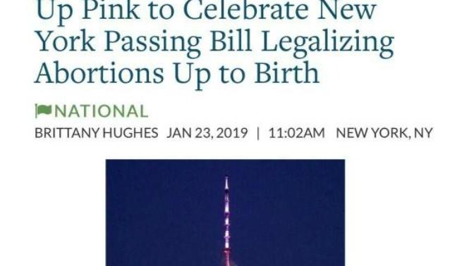 Thoughts on the new abortion law in New York?