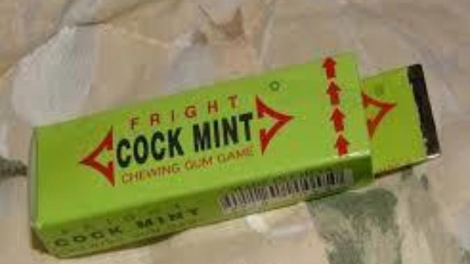 Would you try this 'Cock mint chewing gum'?