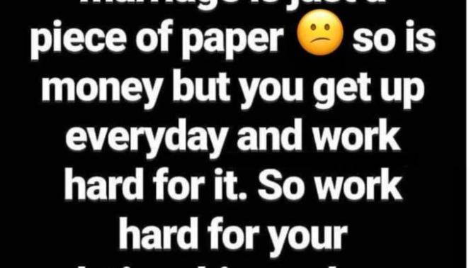 Marriage is just a piece of paper... but what about money?