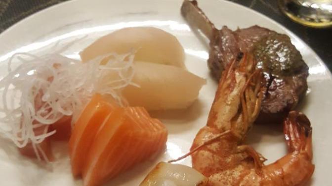Can lamb touch sashimi?