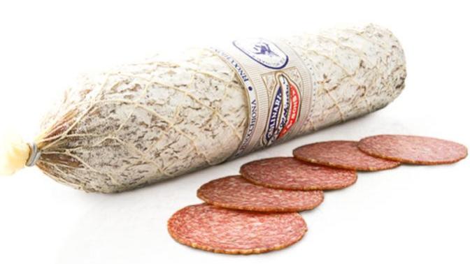 Is it ok to eat the white stuff on salami?