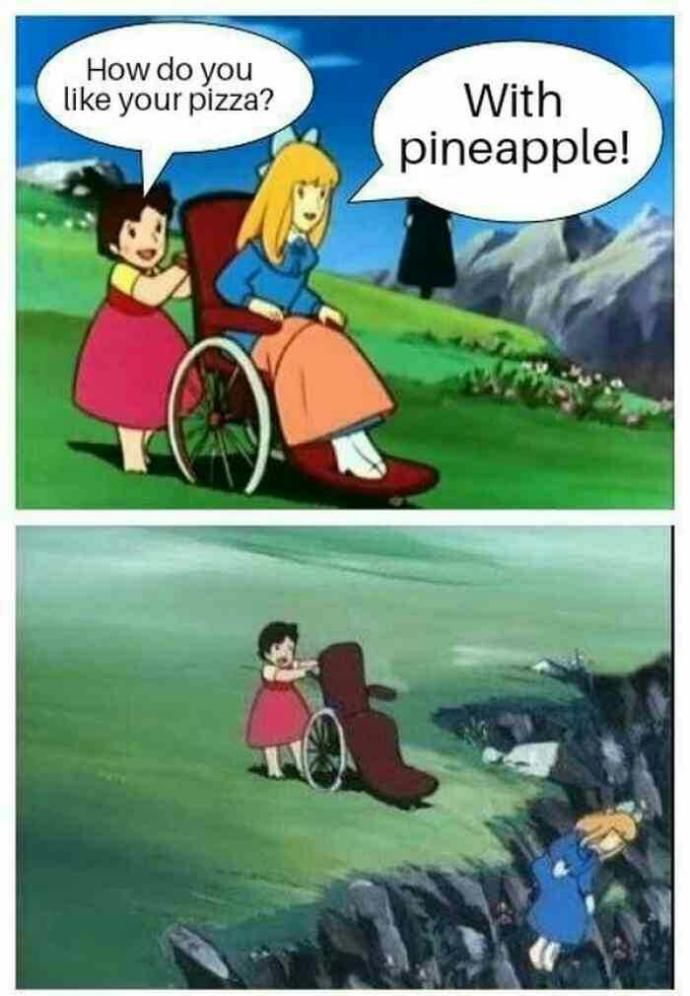How do you feel about putting pineapple on pizza?