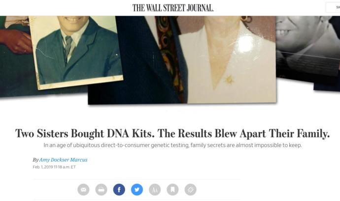 How do you feel about commercially available DNA testing kits exposing siblings not being from the same dad?