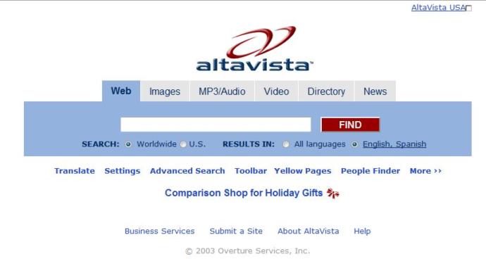 Do you remember when search engines had MP3/Audio search?