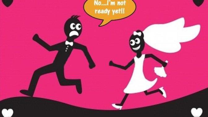 What makes the idea of marriage seem scary for some people?