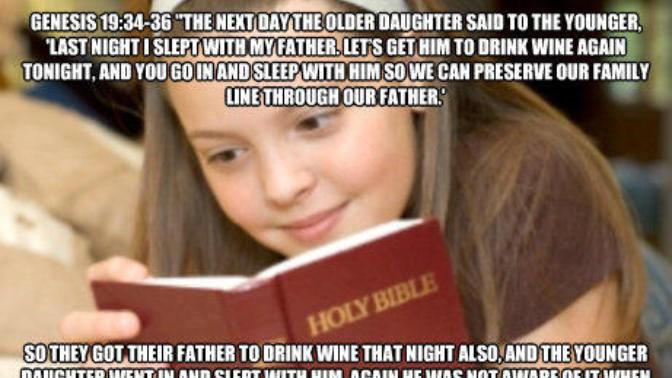 Should the bible be banned or censored or R-rated due to its violence and gratuitous sexual content?