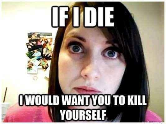 I told my ex to go die?