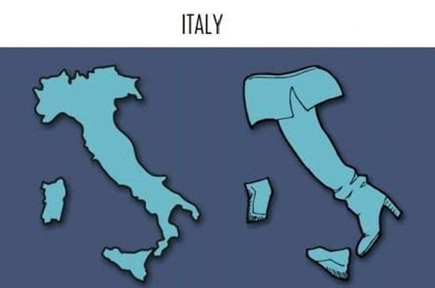 Which country do you think has the coolest shape?
