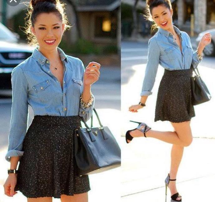 Which woman looks more like a girlfriend material?