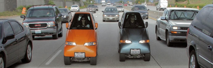 I was watching Mr. Bean one day when I noticed a three wheeled car. What vehicles have you seen that are strange to you?