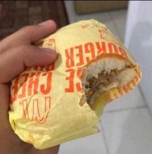 Do you eat your cheeseburger with or without the shell?