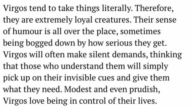 Their horoscopes are turning me off part 2 lol- Read the pics below and tell me if you’d still go for the Cancer or Virgo?
