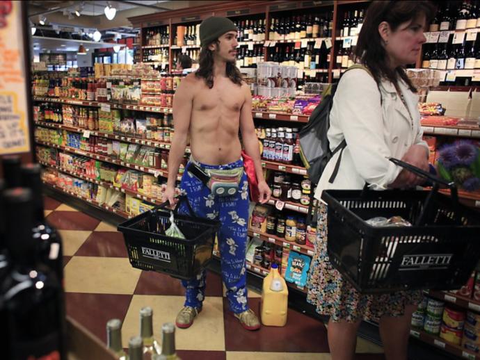 Is it ever OK for a dude to go shirtless shopping? - GirlsAskGuys