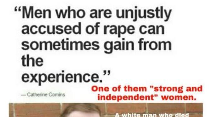 Do you agree with Liberal Feminists that men who are unjustly accused of rape can gain from the experience?