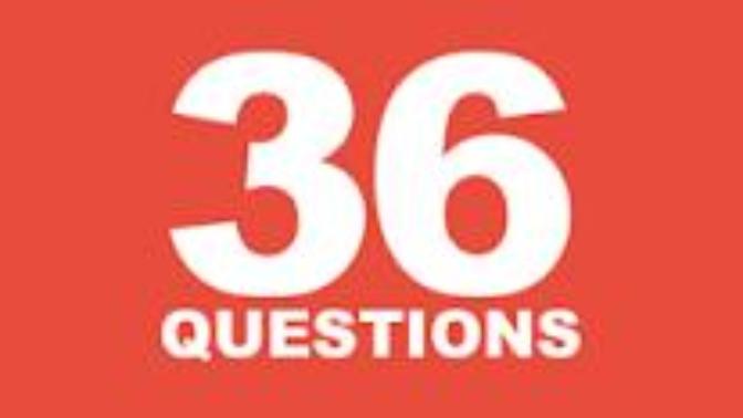 Have you ever heard of 36 psychological questions to make 2 strangers fall in love?