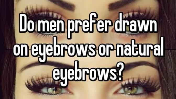 Girls, can you show me a picture with natural eyebrows?