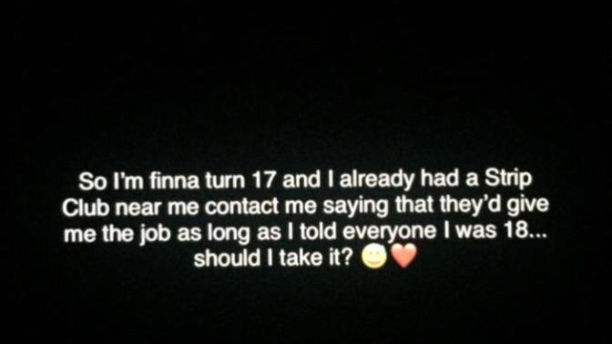 Please tell me she’s joking?