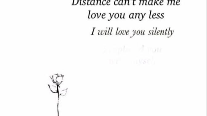 Have you ever loved someone from afar? Literal or figurative distance?