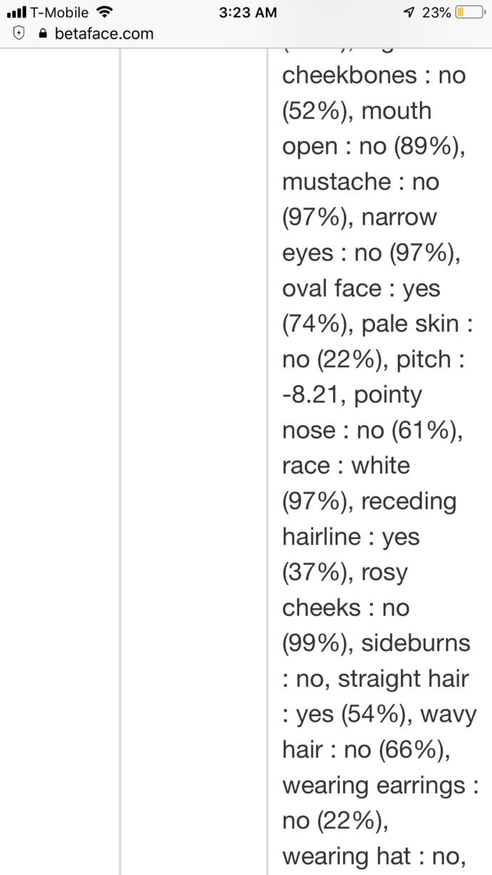 Is this facial analyzer correctly measuring attractiveness?