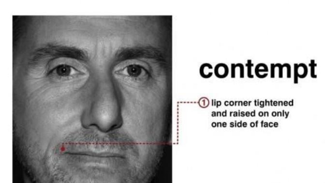 What is meaning of contempt on a woman's face when she sees a guy she had a crush on?