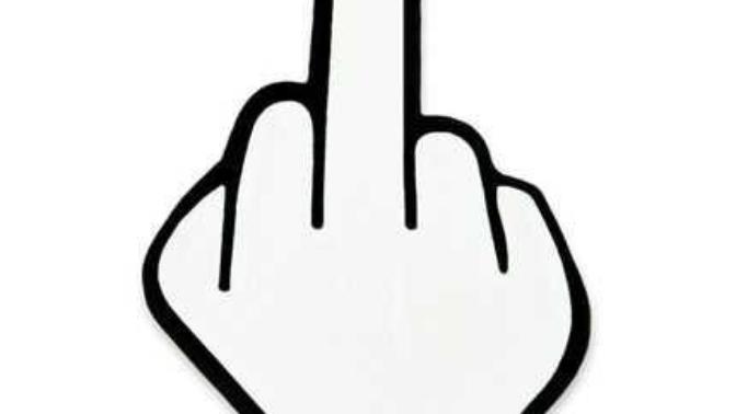 My middle finger won't go down, how do I wave?
